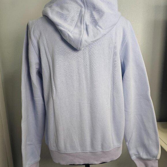 ❌SOLD❌ Adidas Light Blue Essentials 3-Stripes Fleece Full-Zip Hoodie - Size M - Picture 3 of 6